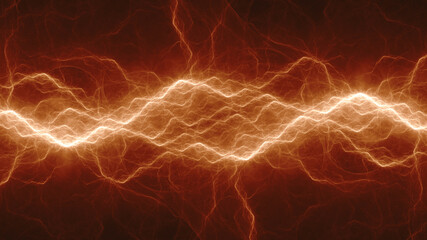 Hot burning plasma lightning, abstract and energy abstract background