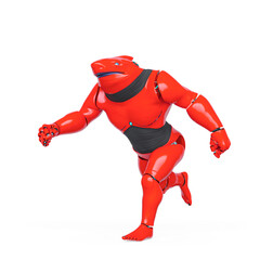 cyber shark is walking