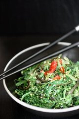 Frischer Algensalat, Nahaufnahme