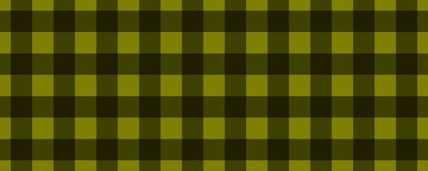 Banner, plaid pattern. Olive on Black color. Tablecloth pattern. Texture. Seamless classic pattern background.