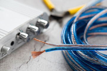 Transparent speaker wire