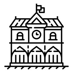 House  Flat Icon Isolated On White Background