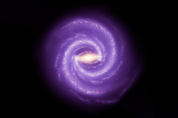 Beautiful, bright galaxy. Elements of this image were furnished by NASA