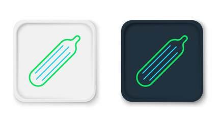 Line Fresh cucumber icon isolated on white background. Colorful outline concept. Vector