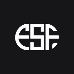 FSF letter logo design on black background. FSF creative initials letter logo concept. FSF letter design.
