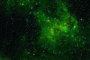 Bright green galaxy. Elements of this image were furnished by NASA