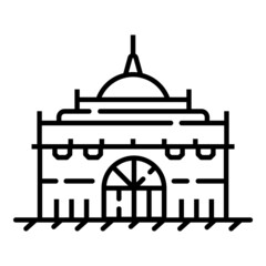 House Flat Icon Isolated On White Background