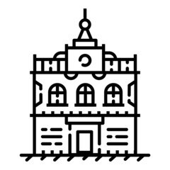 House Flat Icon Isolated On White Background