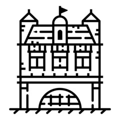 House Flat Icon Isolated On White Background