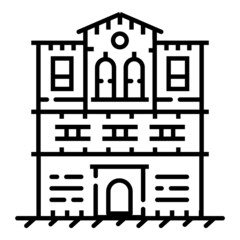 House Flat Icon Isolated On White Background