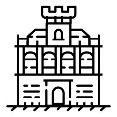 House Flat Icon Isolated On White Background