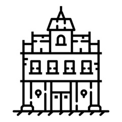 House Flat Icon Isolated On White Background