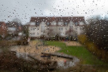 rain drops on window