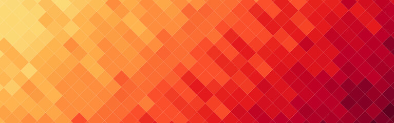 Abstract colorful gradient mosaic banner background. Vector illustration.