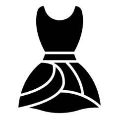Dress glyph icon