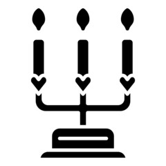 candelabrum glyph icon