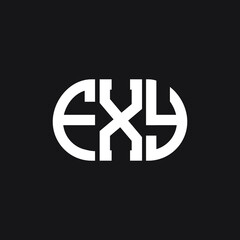 FXY letter logo design on black background. FXY creative initials letter logo concept. FXY letter design.
