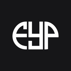 FYP letter logo design on black background. FYP creative initials letter logo concept. FYP letter design.