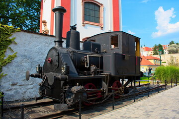 Fototapeta na wymiar old locomotive Litomerice