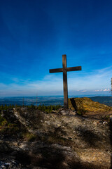 cross in the mountains Svaroh Sumava