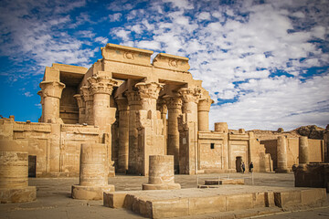 The ruins of the ancient temple of Sebek in Kom - Ombo, Egypt.