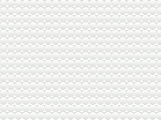 Pattern canvas in white and clear greyl tones, circles 3D texture, geometric design wallpaper