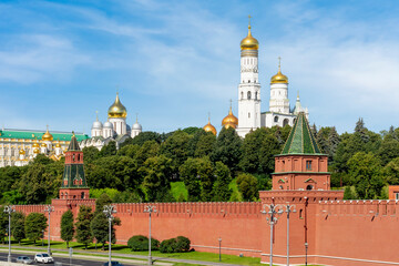 Fototapeta na wymiar Towers and Cathedrals of Moscow Kremlin, Russia