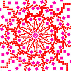 Pixel illustration. Ornament, pattern, design element.