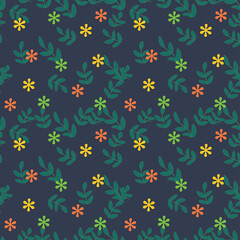 Seamless design pattern flowers, Texture Background cover, wallpaper, graphic design.