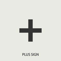 Plus_sign vector icon illustration sign