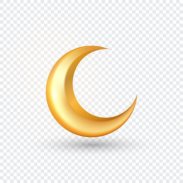 Crescent Moon PNG - Crescent Moon And Stars, Yellow Crescent Moon