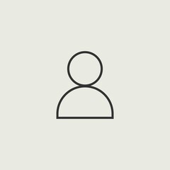 Profile vector icon illustration sign