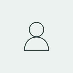 Profile vector icon illustration sign