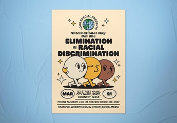 International Day for the Elimination of Racial Discrimination Flyer Layout