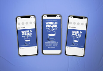 World Water Day Social Media Layout