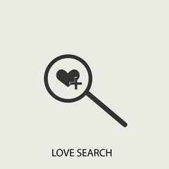 find love vector icon illustration sign 