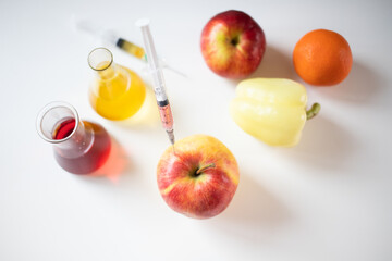 geneticalgenetically modified food chemicals injected if fruit and vegetables  apples, orange, pepper