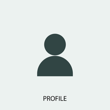 Profile Vector Icon Illustration Sign 
