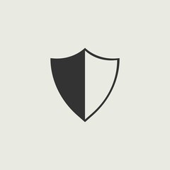  shield security vector icon illustration sign 