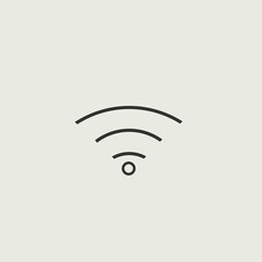 Wifi vector icon illustration sign