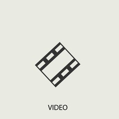 Fototapeta na wymiar video vector icon illustration sign