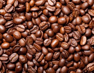 Cereal coffee in bulk on a black background.