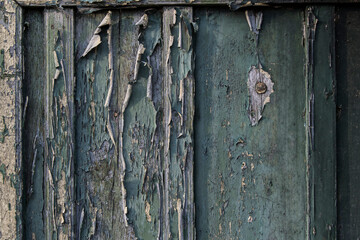 Old wooden planks wall texture background.