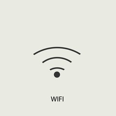 Wifi vector icon illustration sign