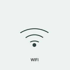 Wifi vector icon illustration sign