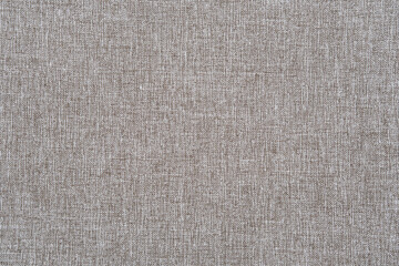 Texture of linen fabric. Gray linen cloth background.