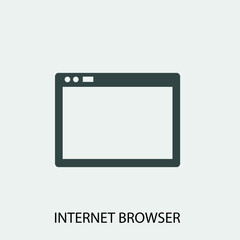 Internet_browser vector icon illustration sign