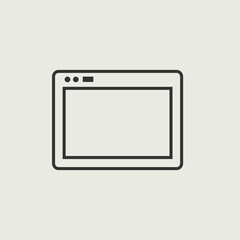 Internet_browser vector icon illustration sign