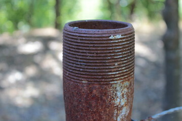 Fototapeta premium Steel bridge over creek.