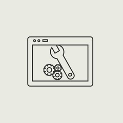 maintenance vector icon illustration sign 